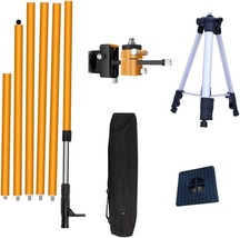 Adjustable Telescoping Pole &amp; Tri-Pod for Rotary &amp; Line Lasers Level wit... - $64.34