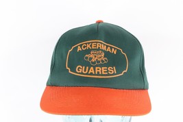 Vtg 90s Ackerman Guaresi Farms Produce Vegetables Spell Out Snapback Hat Green - £26.43 GBP