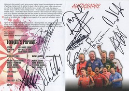 Ultimate Simon Whitlock Martin Adams Mark Webster 9X Darts Hand Signed Programme - £23.44 GBP