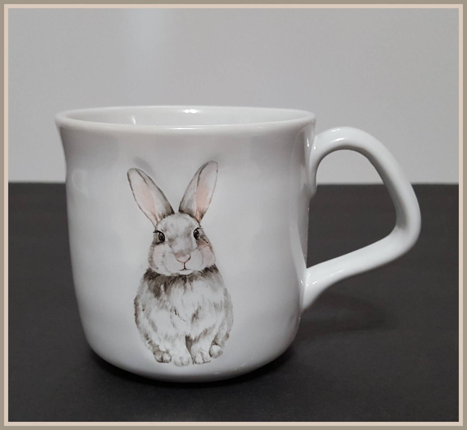 Primary image for NEW RARE Williams Sonoma Debossed Easter Bunny Mug 10 OZ Stoneware