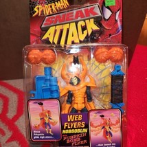 NEW vintage 1997 Spider-Man Sneak Attack Web Flyers Hobgoblin w/ Pumpkin Bomb  - £15.66 GBP