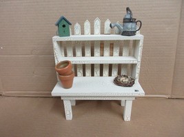 NOS Boyds Collection Potting Bench 654851 Accessory Display Doll Plush Decor  - £50.12 GBP