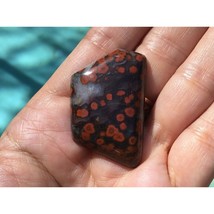 Large Orange Poppy Agate Freeform 40x27x7 mm Hand Cut Cabochon Gemstone - £40.95 GBP