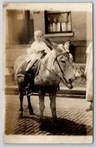 RPPC Darling Esther On A Donkey with Stars Blanket and Bridle Postcard F30 - £15.99 GBP