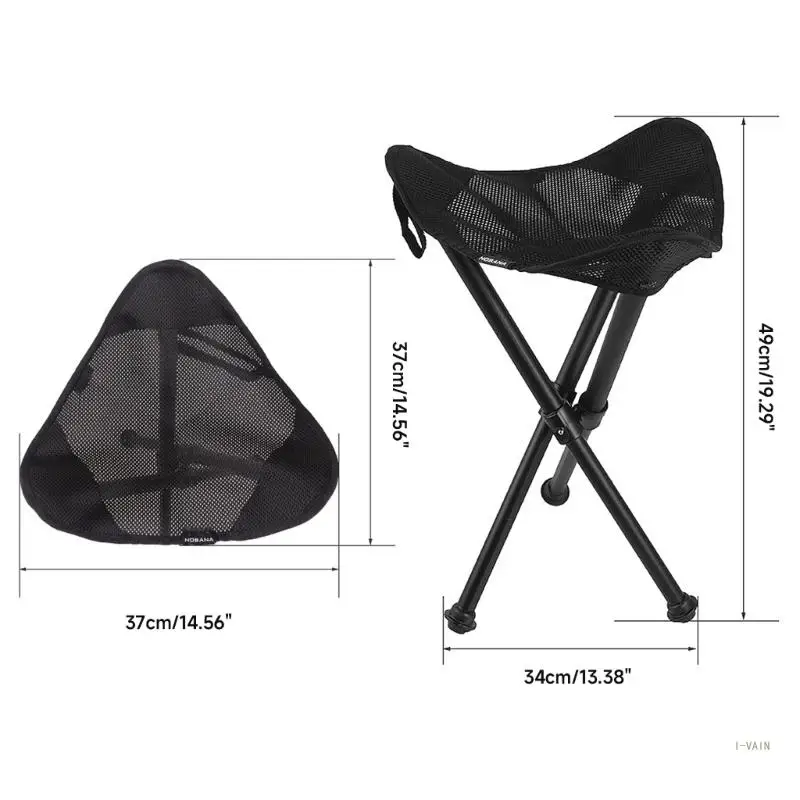 M5TC Camping Folding Stool  Foldable Camp Tripod Chair Outdoor Survival Gear - £29.17 GBP