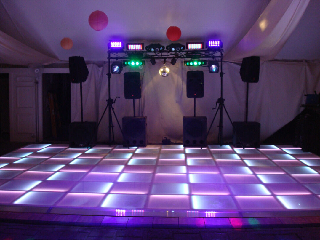 NEW! Complete 12' ft x 12' ft LED LIGHTED DANCE FLOOR Disco DJ Night ...