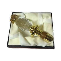 Hans Turnwald Signature Collection Wine Bottle Stopper Cork Pineapple Gold  - £118.50 GBP