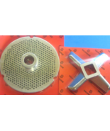 COMBO  #42 x 1/8" (3mm)  Meat Grinder Plate W/ HUB &amp; HEAVY DUTY KNIFE - $99.79