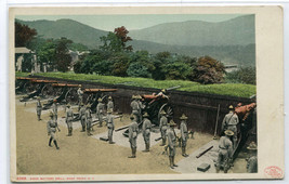 Siege Gun Battery West Point Military Academy Hudson River New York postcard - £5.14 GBP