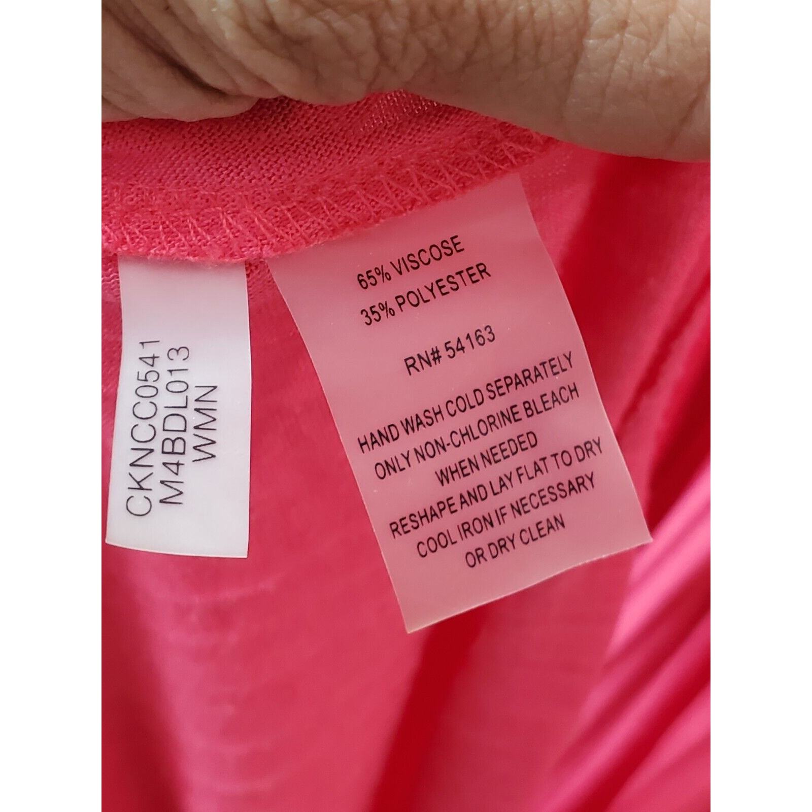 Calvin Klein Women's Pink Viscose Scoop Neck Sleeveless Long Maxi Dress Size S Item image 10