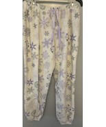 Snowflake Fleece Women’s Pajama Pants Size Meduim . - $188.70 MXN