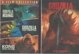 King Kong Vs Godzilla: Skull Island-King Of Monster-4 Last Titans Films-NEW Dvd - £25.86 GBP