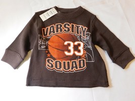 The Children's Place Baby Boy's Long Sleeve Waffle Shirt Size Variations Brown - $12.99