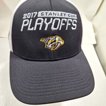 Nashville Predators Hat Cap Strap Back Blue NHL Hockey Stanley Cup Reebok - $319.70 MXN