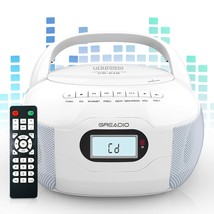 Boombox Cd Player, Portable Fm Radio Cd Player WithBluetooth 5.1, Lcd Di... - $101.99