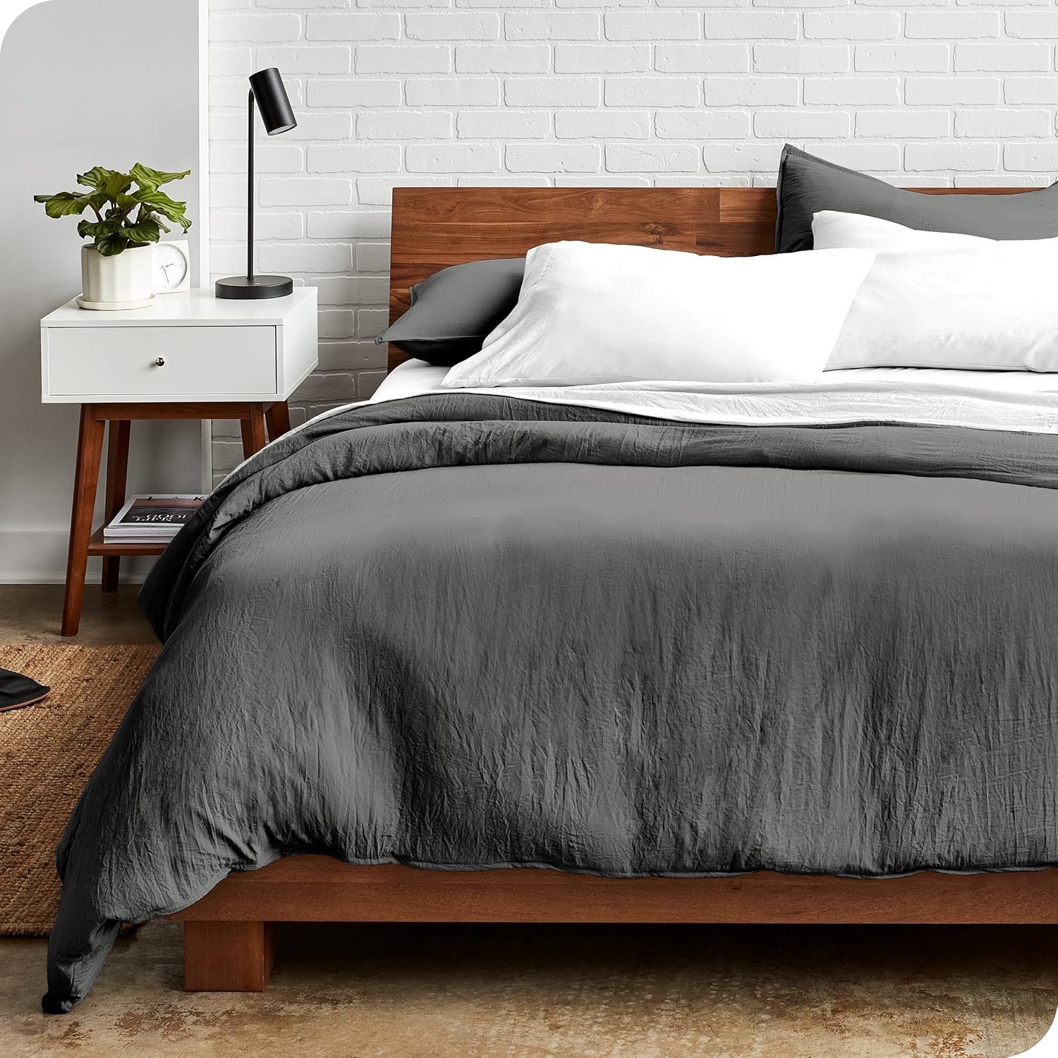 Sandwashed Duvet Cover By Bare Home - Twin/Twin Xl - Premium 1800, Simpl... - $36.26