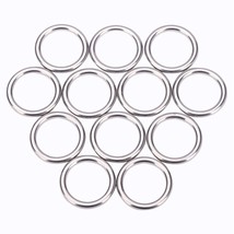 12 Pcs Metal O Rings 1 Inch Heavy Duty 304 Stainless Steel Welded O Ring... - £13.38 GBP