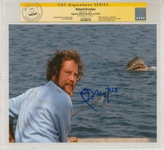 Richard Dreyfuss SIGNED CGC SS Steven Spielberg&#39;s Jaws Movie Poster Photo - £237.10 GBP