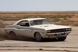 Vanishing Point 1970 Dodge Challenger racing in desert car 18x24 Poster - $23.99