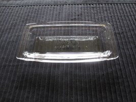 Unused Vintage Pyrex Clear Quarter Pound Butter Base Dish - 6-7/8&quot; X 3-1/4&quot; - £4.79 GBP