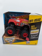 Hot Wheels Monster Jam Rev Tredz Backdraft Monster Truck 1:43 W3275 - £10.01 GBP