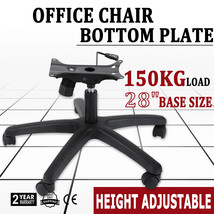Heavy Duty Office Chair Bottom Plate, Cylinder, Base, 5 Casters Under Se... - £77.86 GBP