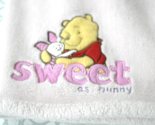 Disney Baby Winnie the POOH Sweet as Hunny Pink Security Blanket Piglet ... - £15.95 GBP