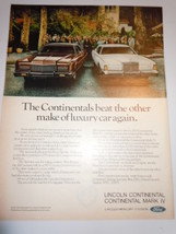 Vintage Lincoln Continental Luxury Car Print Magazine Advertisement 1973 - $5.99