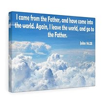 Express Your Love Gifts Scripture Canvas I Came from The Father John 16:28 Chris - £108.98 GBP