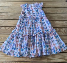 Crewcuts Girl’s Butterfly print dress size 7 Pink M5 - £14.69 GBP
