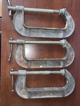 Vintage LOT OF 3 Jorgensen  #106  6 inch C - Clamp  woodworking welding - £58.84 GBP