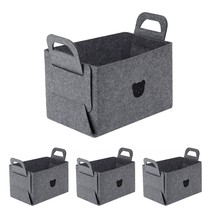 4Pack Storage Basket Felt Storage Bin Collapsible &amp; Convenient Box Organ... - $62.99