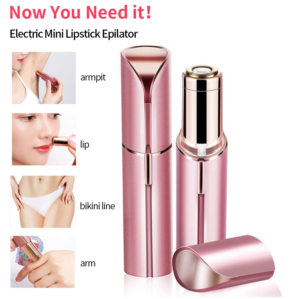 1PC Electric Hair Removal Machine Eyebrow Trimmer Hot Sales Portable Lipstick - £10.92 GBP+