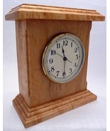 CALIFORNIA ARTISAN Classic Birdseye Maple Mantel Clock  - £141.84 GBP