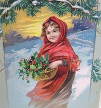 Christmas Postcard Unsigned Ellen Clapsaddle Series 1124 Madison Wisconsin 1910 - $26.84