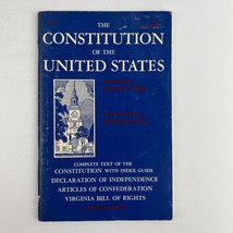 The Constitution Of The United States 1971 Print Edward C Smith Barnes &amp;... - $9.89