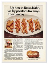 Ore-Ida French Fries Good Eatin&#39; from Boise Vintage 1972 Full-Page Magaz... - £7.63 GBP