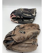 Lot of (2) Rawlings Youth FP115 11.5 Inch Fast-pitch Softball Gloves  RHT - - $29.69