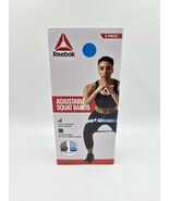 Reebok Adjustable Squat Bands 2-Pack, 1 Light &amp; Medium Resistance Band I... - $23.60 CAD
