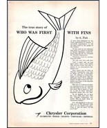 1958 Chrysler Corporation PRINT AD The True Story Of Who Was First With ... - $139.60 MXN