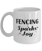 Funny Fencing Mug - My Hobbies Sparks Joy - 11 oz Coffee Cup For Hobby Fans  - £11.76 GBP