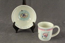 Wedgwood English China JEMIMA PUDDLE DUCK Beatrix Potter Mug &amp; Cereal Bo... - £18.98 GBP