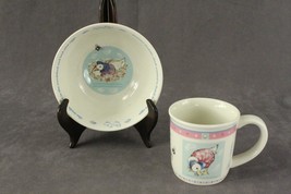 Wedgwood English China JEMIMA PUDDLE DUCK Beatrix Potter Mug &amp; Cereal Bo... - $24.13