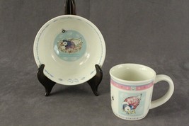 Wedgwood English China Jemima Puddle Duck Beatrix Potter Mug &amp; Cereal Bowl Set - £19.59 GBP