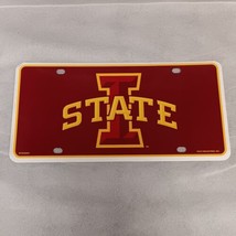 Iowa State Cyclones License Plate - Metal Rico Industries New Sealed Pkg - $10.95