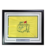 Gary Player Signed Framed 2007 Masters Golf Flag 61 74 78 50th BAS BF33982 - £381.64 GBP