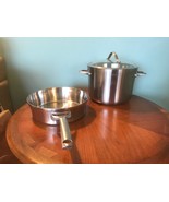 Calphalon Cookware 808 8-Quart Stock Pot w Stainless Lid &amp; 5003 3 QT - £60.76 GBP