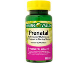 Spring Valley Prenatal Multivitamin / Multimineral &amp; 100 Tablets - $18.79