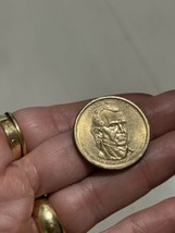 2009 P - James Polk Presidential Golden Dollar Coin US 1$ Decent Condition - £8.33 GBP