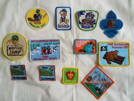 VTG Beaver Cub Patches 12 Canadian Toronto Scouts Canada mid to late 1980&#39;s - £9.16 GBP